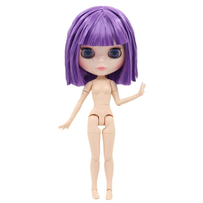 Amazon.co.jp: ネオ ブライス 紫の髪、白い肌、つやつやしたかわいい顔
